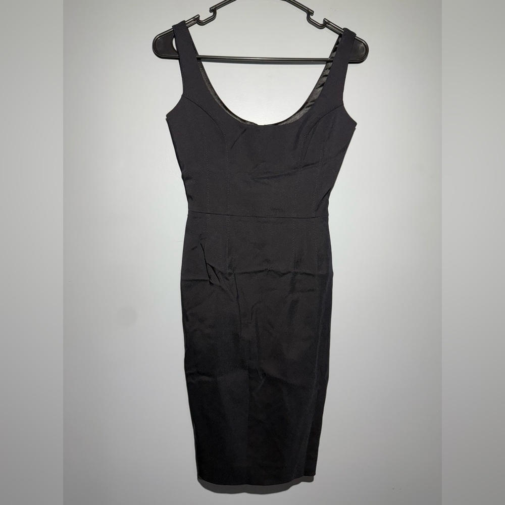 French Connection Black Midi Dress